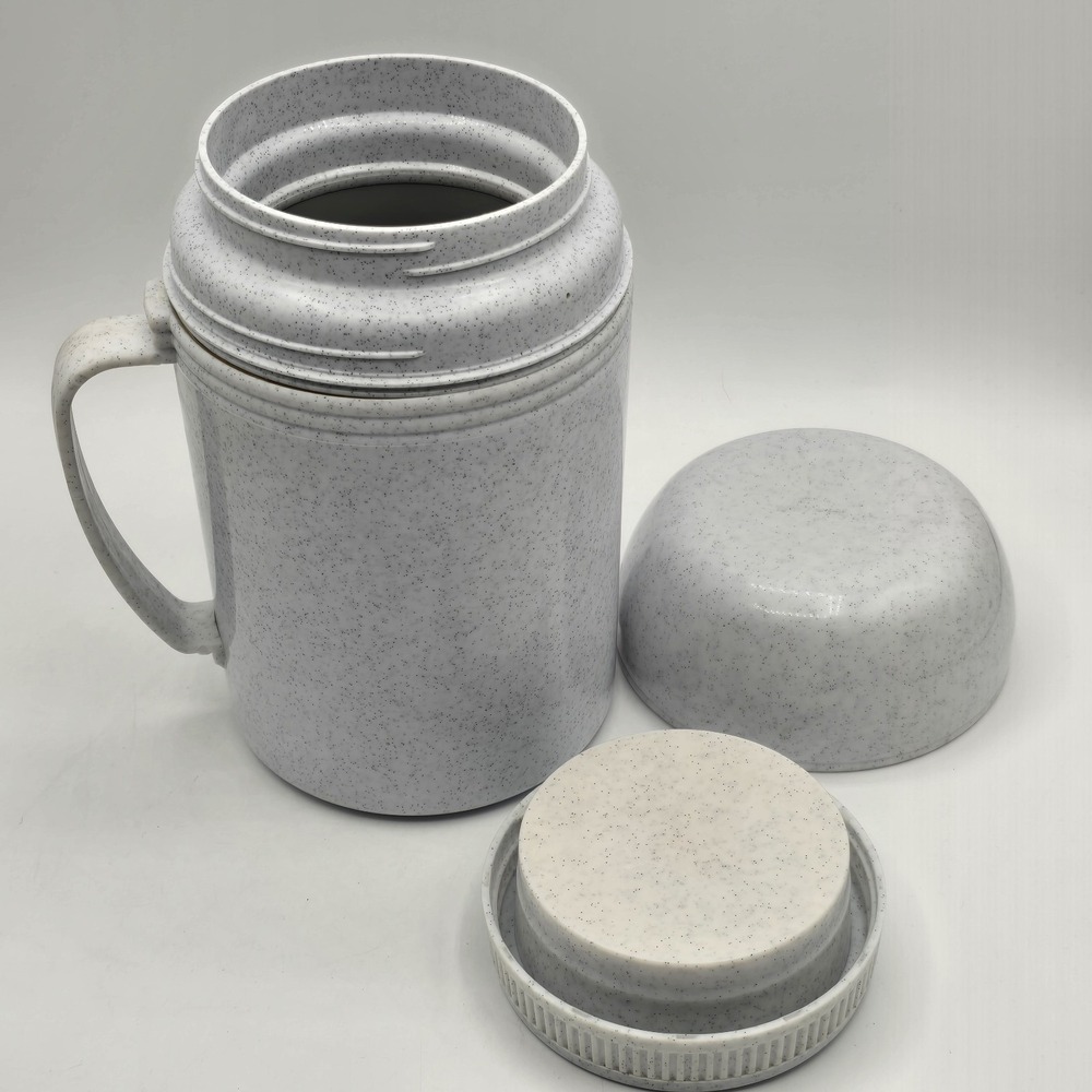 Aladdin Micro Magic Hot Food Bottle Thermos 17oz Gray Sparkle  GC